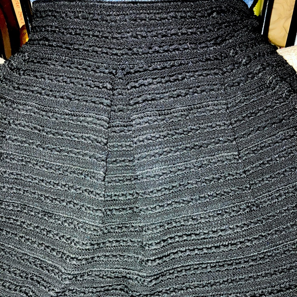 Ginger G Black “Chanel-esque” Mini Skirt Sz L